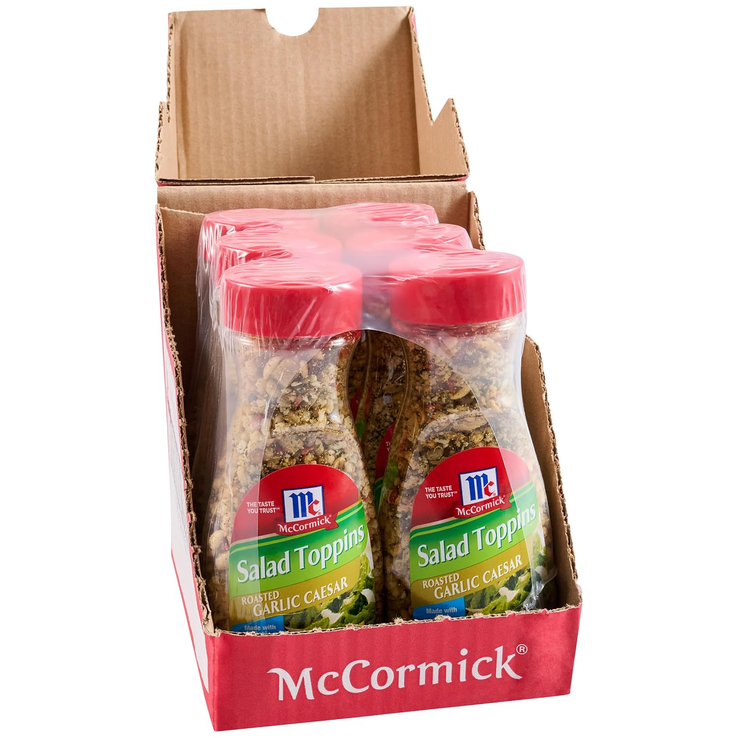 Detalle de McCormick 052100005317 Salad Toppins Roasted Garlic Caesar Topping, 4.12 oz (Pack of 6)