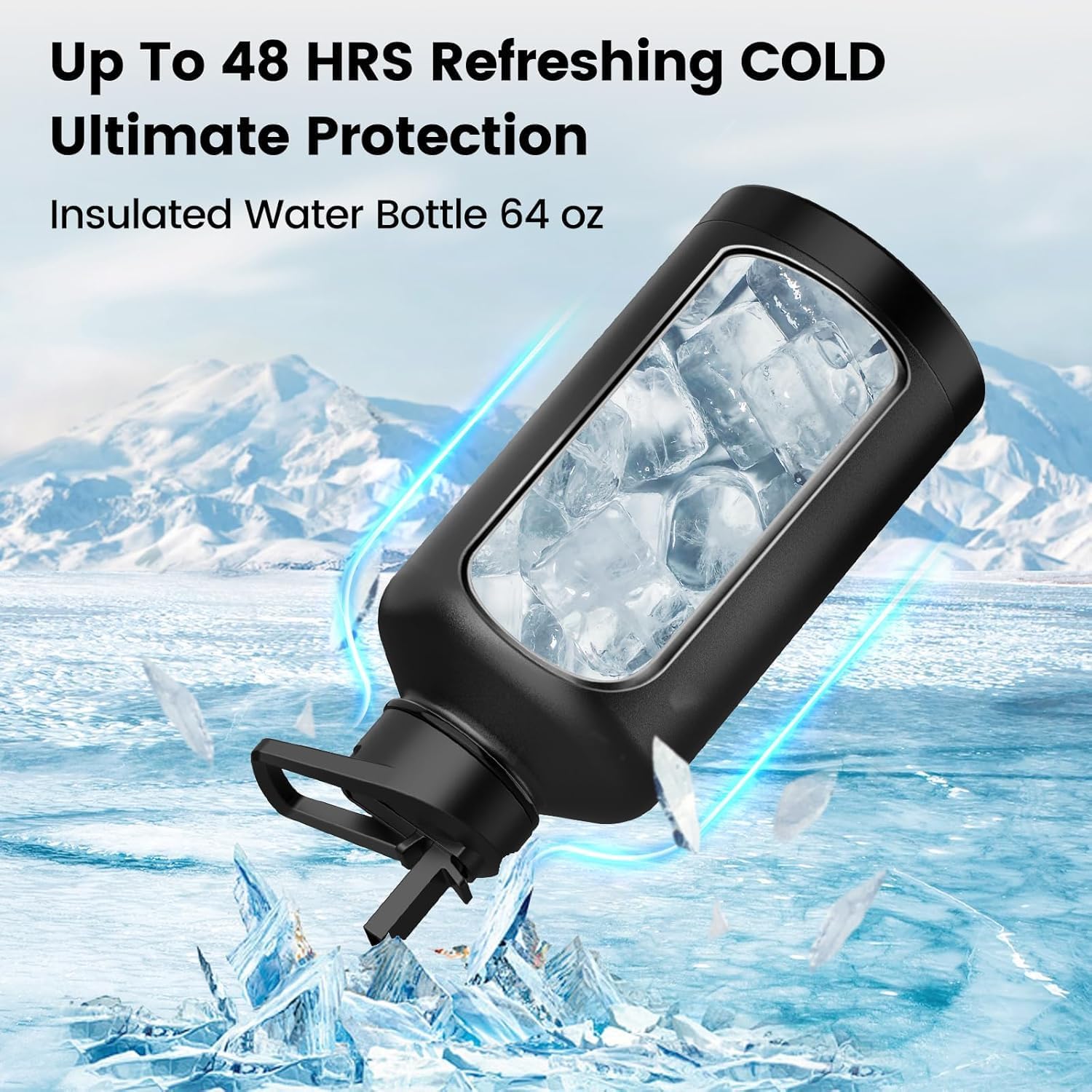 Thumbnail 1 de 64 oz Triple Wall Insulated Water Bottle ⚡