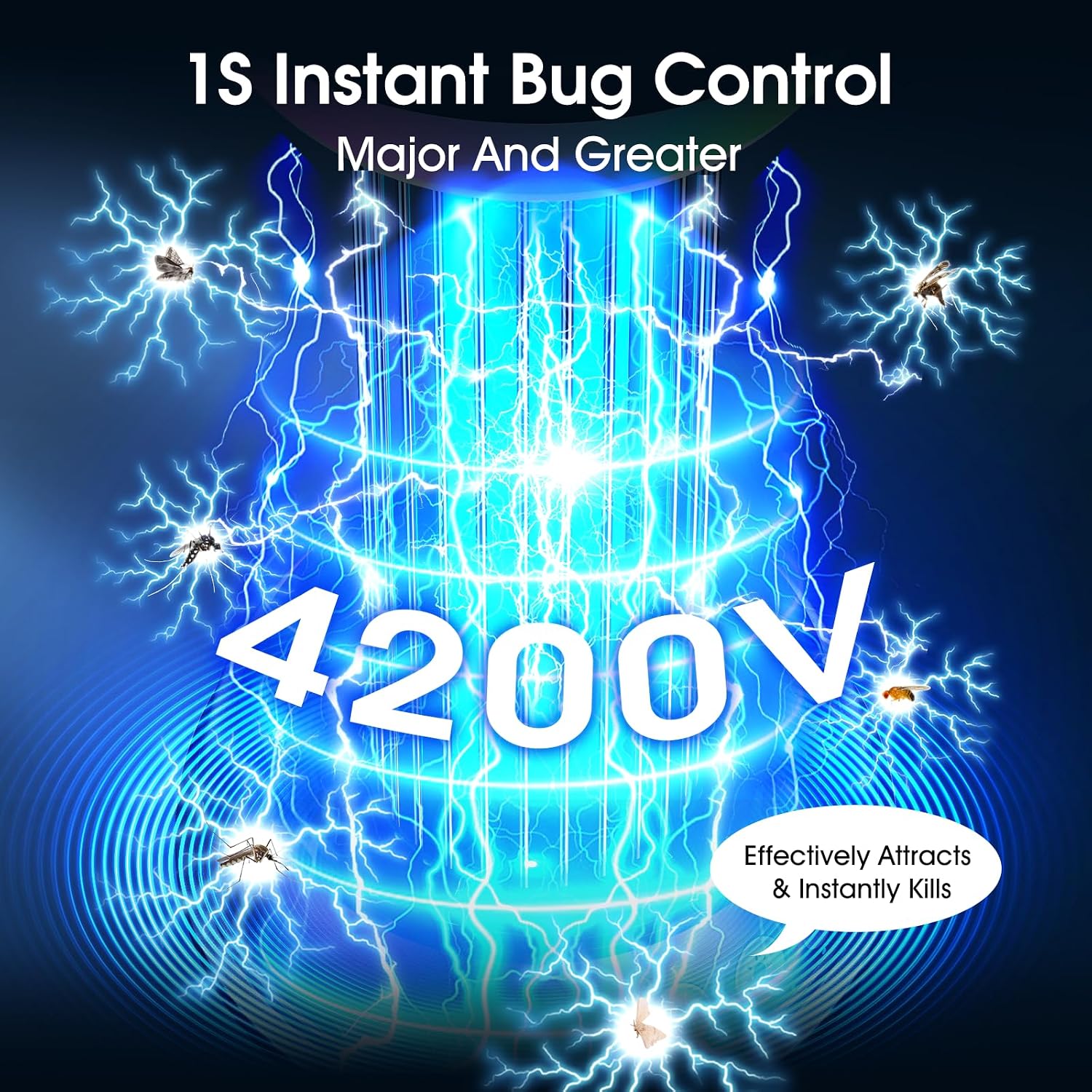 Detalle de Sayneep Solar Bug Zapper Outdoor, 4 in 1 Outdoor Essential