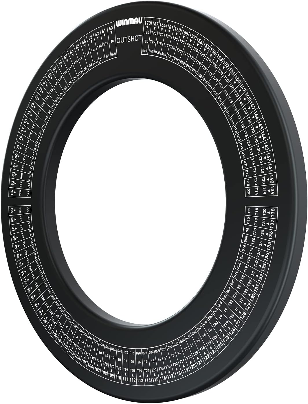 Detalle de WINMAU Dartboard Surround per freccette: protezione e cornice per tavolo da gioco