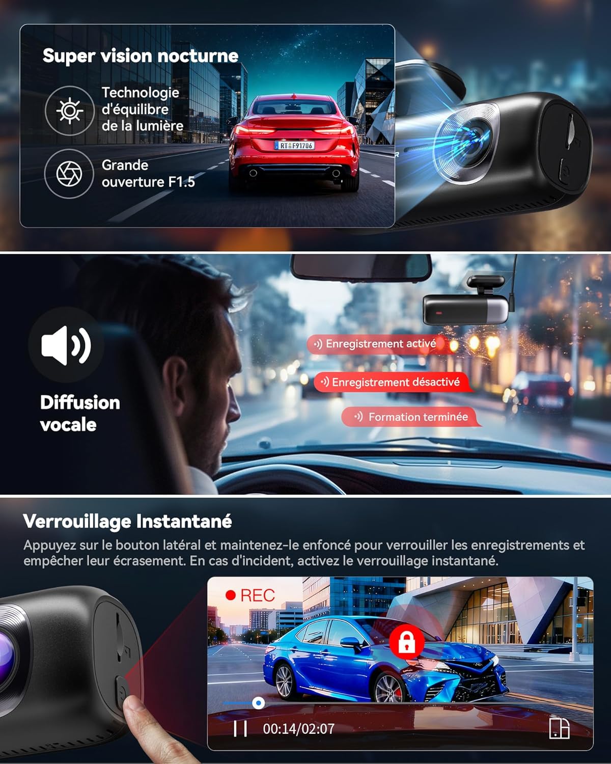 Thumbnail 3 de REDTIGER F9 4K dash cam