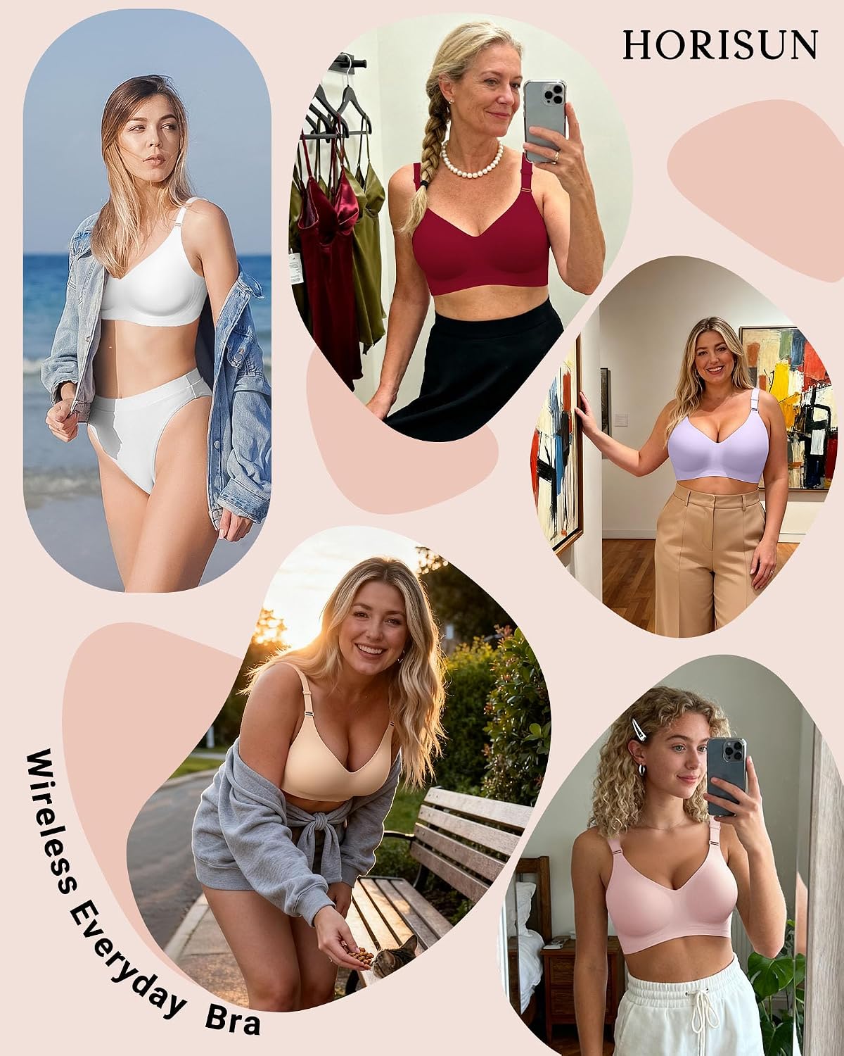 Thumbnail 4 de HORISUN Comfortable Seamless Full Coverage Bra 4XL