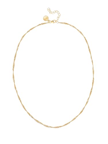 Detalle de SINGULARU Collar Mini Twist 45 cm baño oro