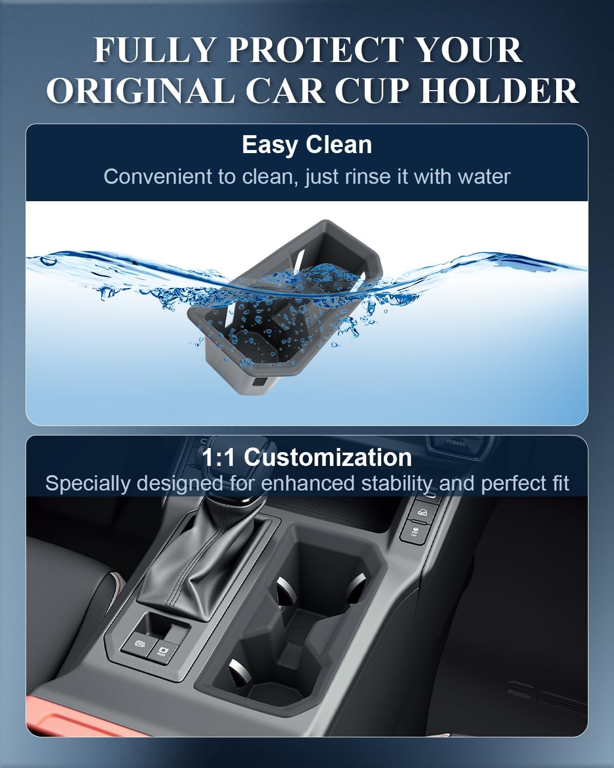 Thumbnail 2 de BIBIBO Cup Holder Insert for 2026 Toyota RAV4