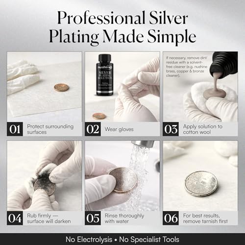Detalle de Nushine Silver Plating Solution 50ml for Jewellery Repair