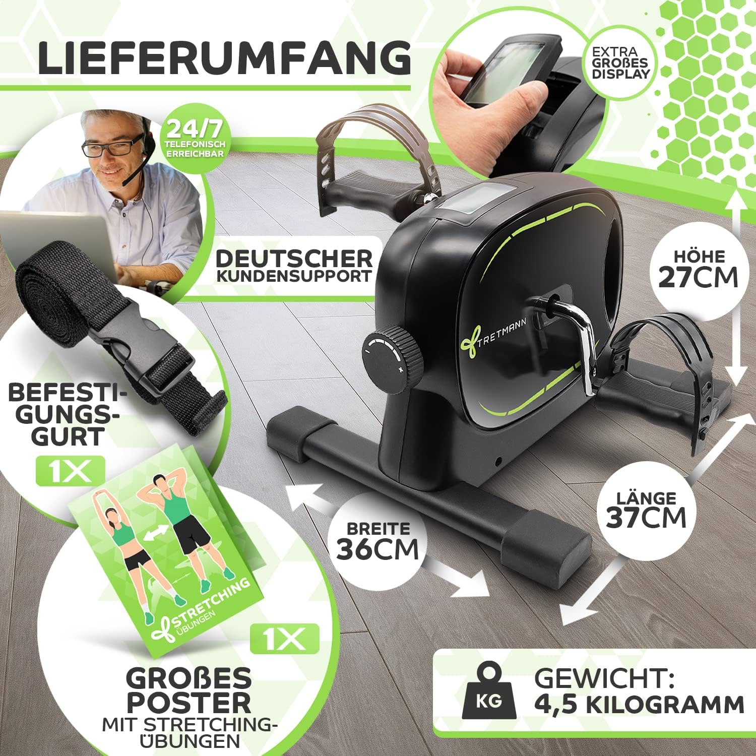 Thumbnail 5 de Tretmann Basic Pedaltrainer 210 kg