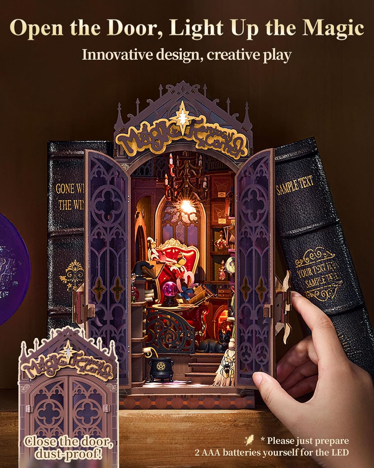 Thumbnail 1 de ROBOTIME Book Nook Kit Magic Fantasy Corner