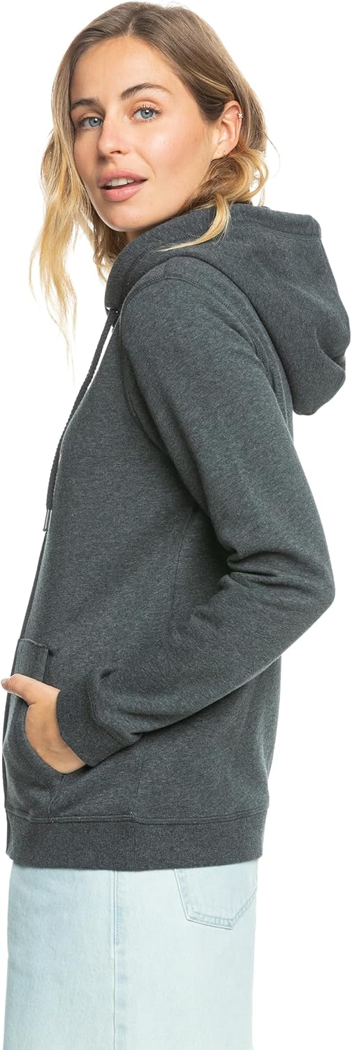 Detalle de Roxy Itia Zip Signature Maglione Donna – Felpa cappuccio con tasca a marsupio