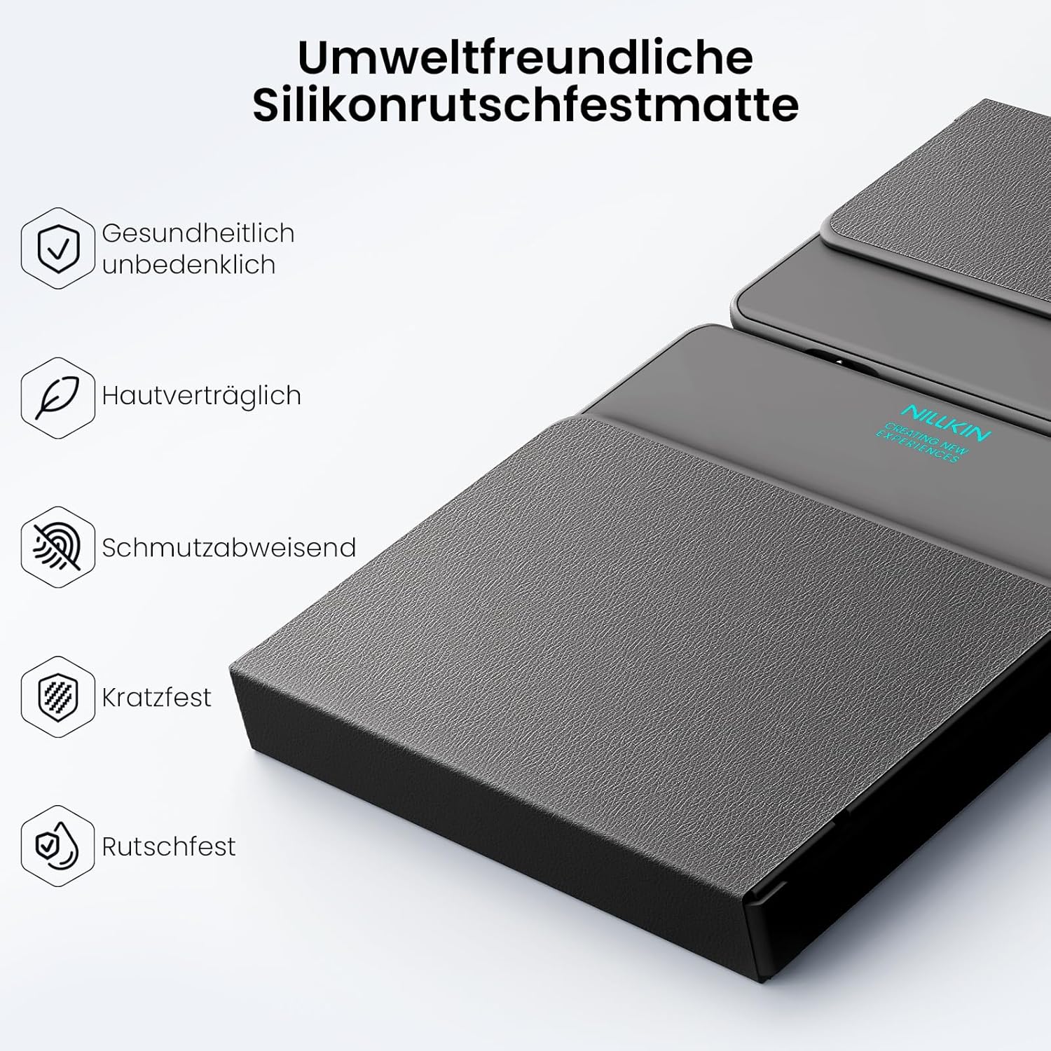 Thumbnail 6 de Nillkin faltbare Bluetooth-Tastatur mit Touchpad (QWERTZ, wiederaufladbar) – Mini-Klapptastatur für iPad/iOS, Android und Windows-Laptop