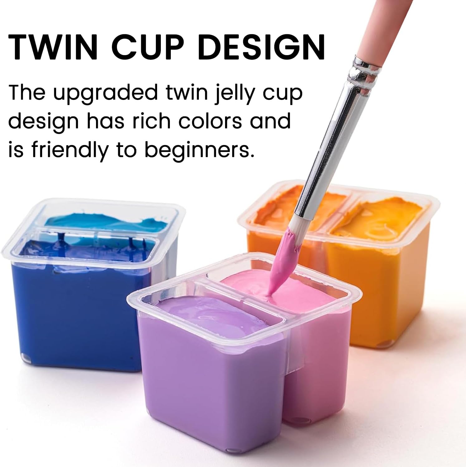 Thumbnail 4 de HIMI Gouache Paint Set 112 Colours x 12g – Dual Jelly Cup Design in Carrying Case (ARTFLY)