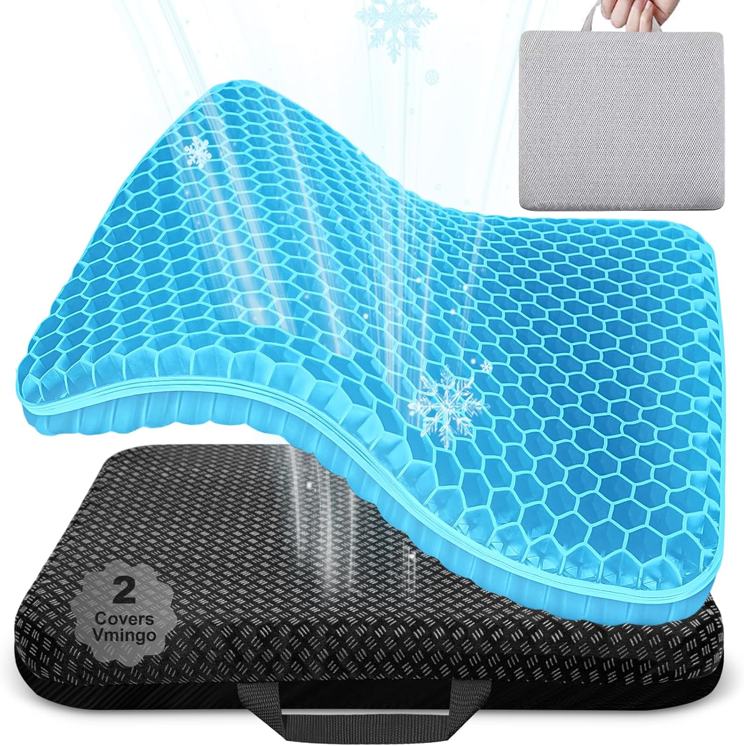 Vmingo Cojin de Gel para Silla Oficina 44 cm