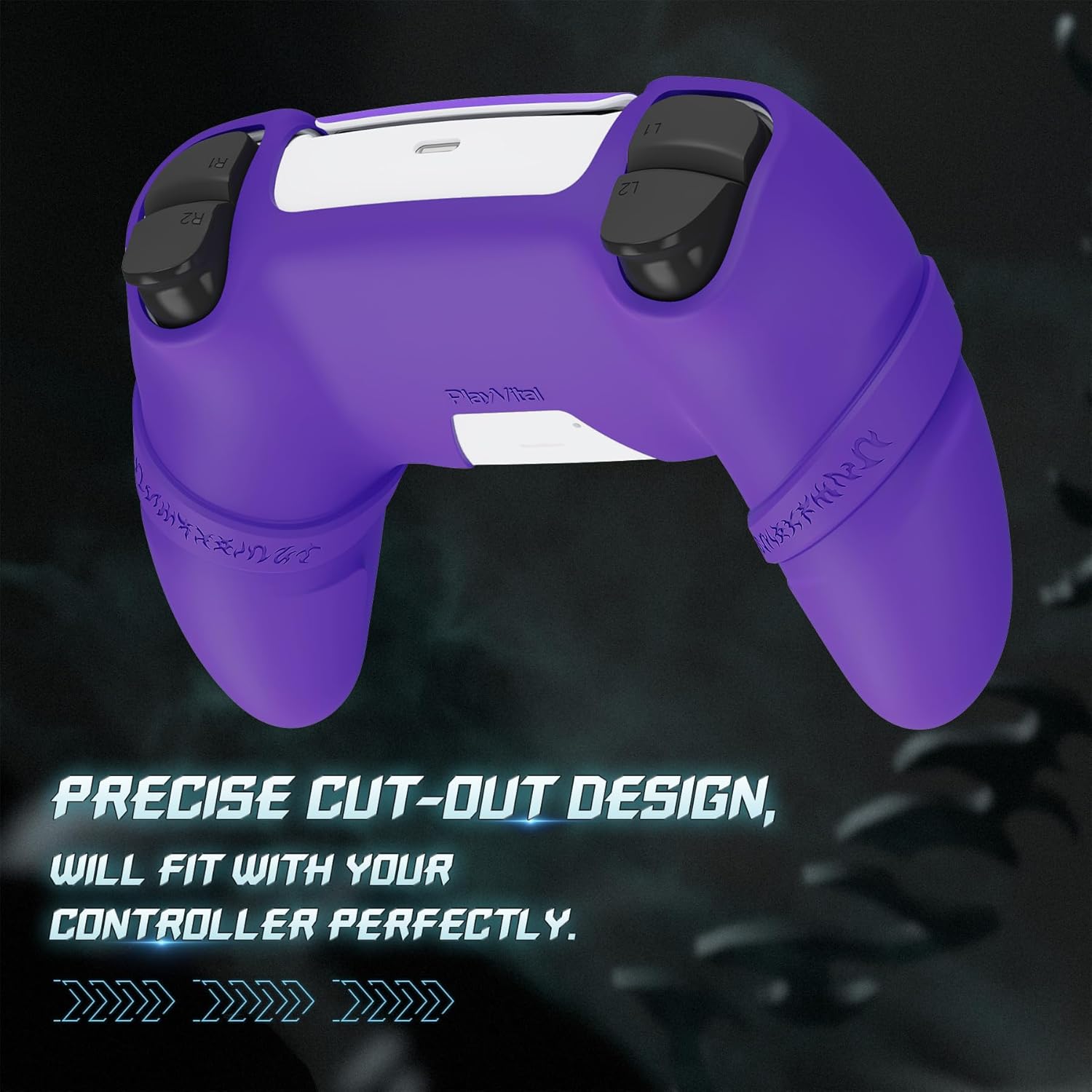 Thumbnail 3 de PlayVital 2 Set Runes Edition Silicone Cover Skin for PS5 Controller (Purple)