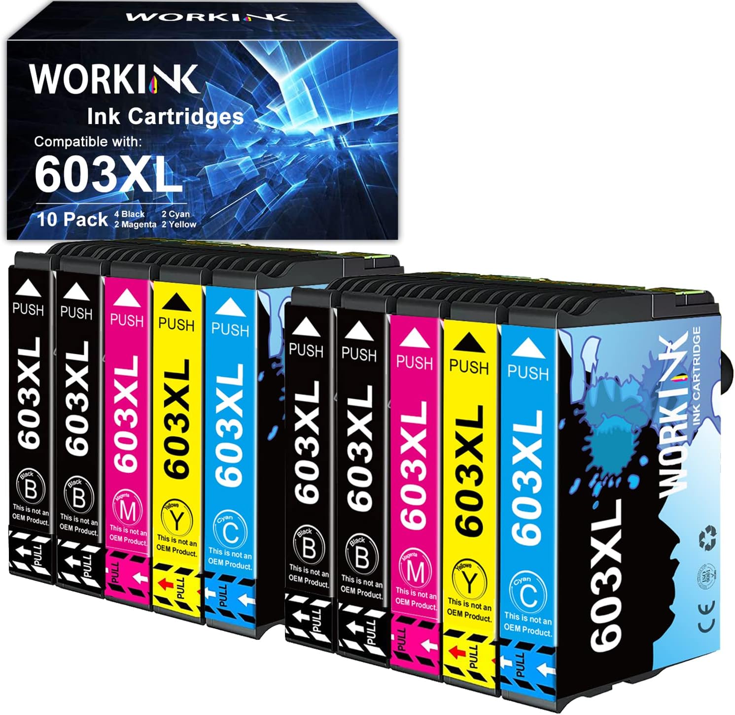 Detalle de WorkInk 10er Multipack 603XL Druckerpatronen 🖨