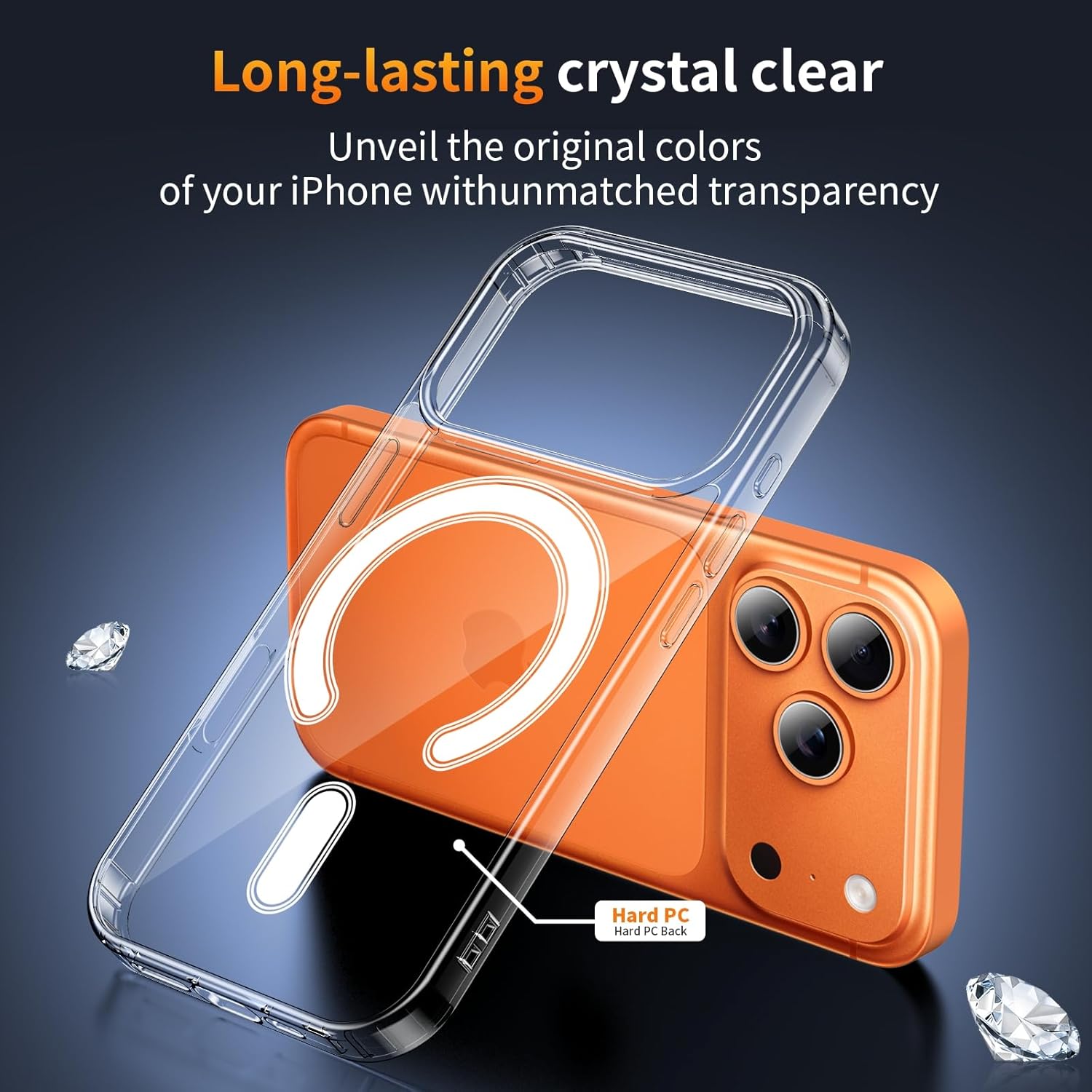Detalle de YNMEacc 5 in 1 Magnetic Case for iPhone 17 Pro (6.1) with 2 Screen Protectors & 2 Lens Protectors – MagSafe Compatible