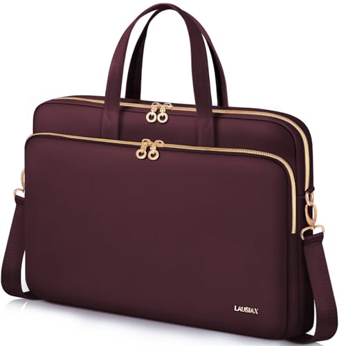 Detalle de Lausiax Laptop Case Bag for 17–17.3 Inch Laptops — Waterproof Red Sleeve
