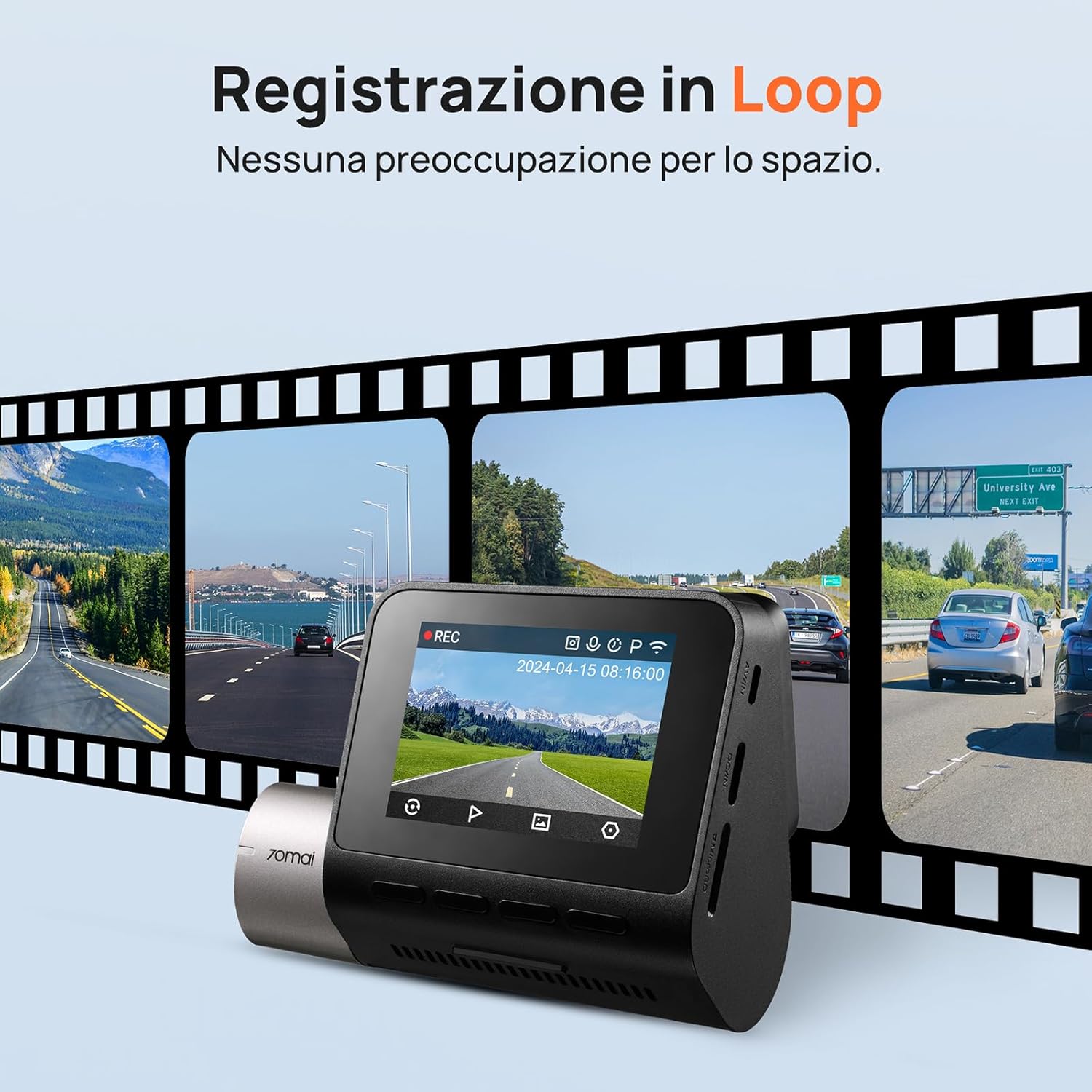 Detalle 2 de 70mai A510 Dash Cam 1944P con GPS e WiFi