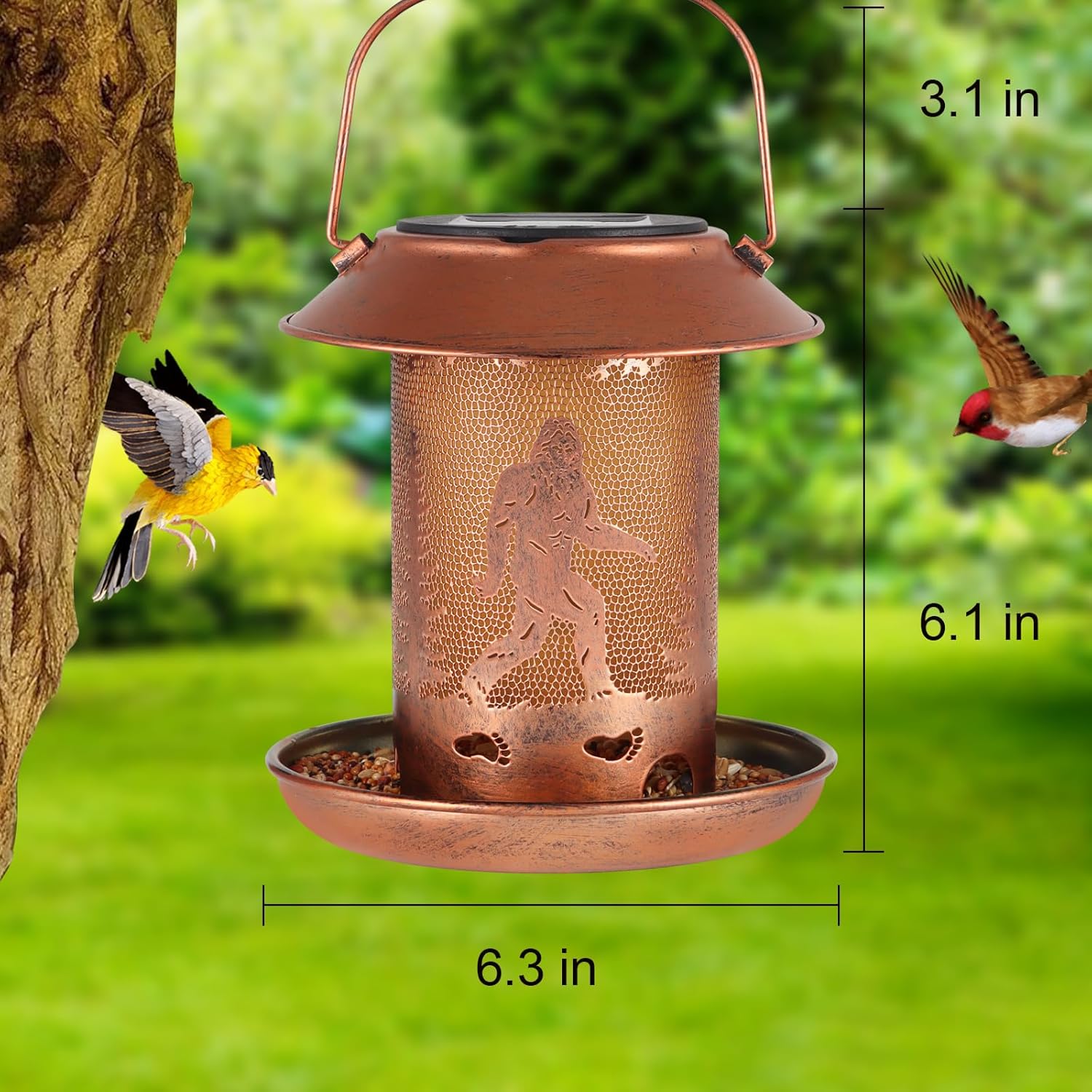 Thumbnail 5 de Sasquatch Solar Hanging Lantern 1 for Garden 🏮