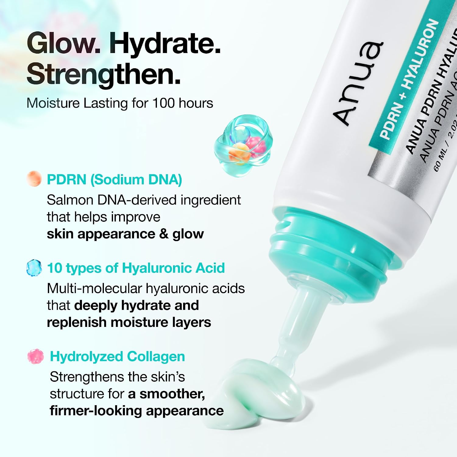 Thumbnail 2 de ANUA PDRN Hyaluronic Acid 100 Moisturizing Cream 60ml