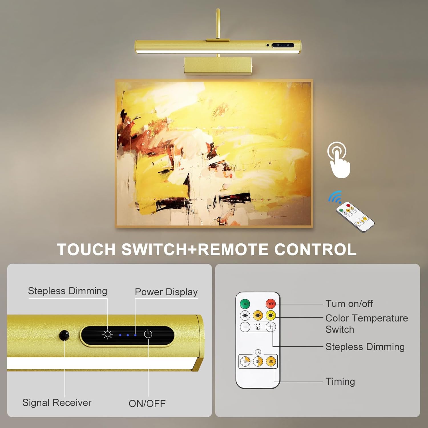 Thumbnail 2 de HARPER LIVING Wireless Picture Light 4000mAh