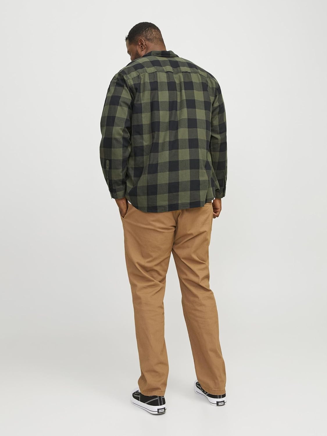 Thumbnail 3 de Jack & Jones Jjegingham Twill Shirt L/S Ps Noos 👕 Verde 3XL