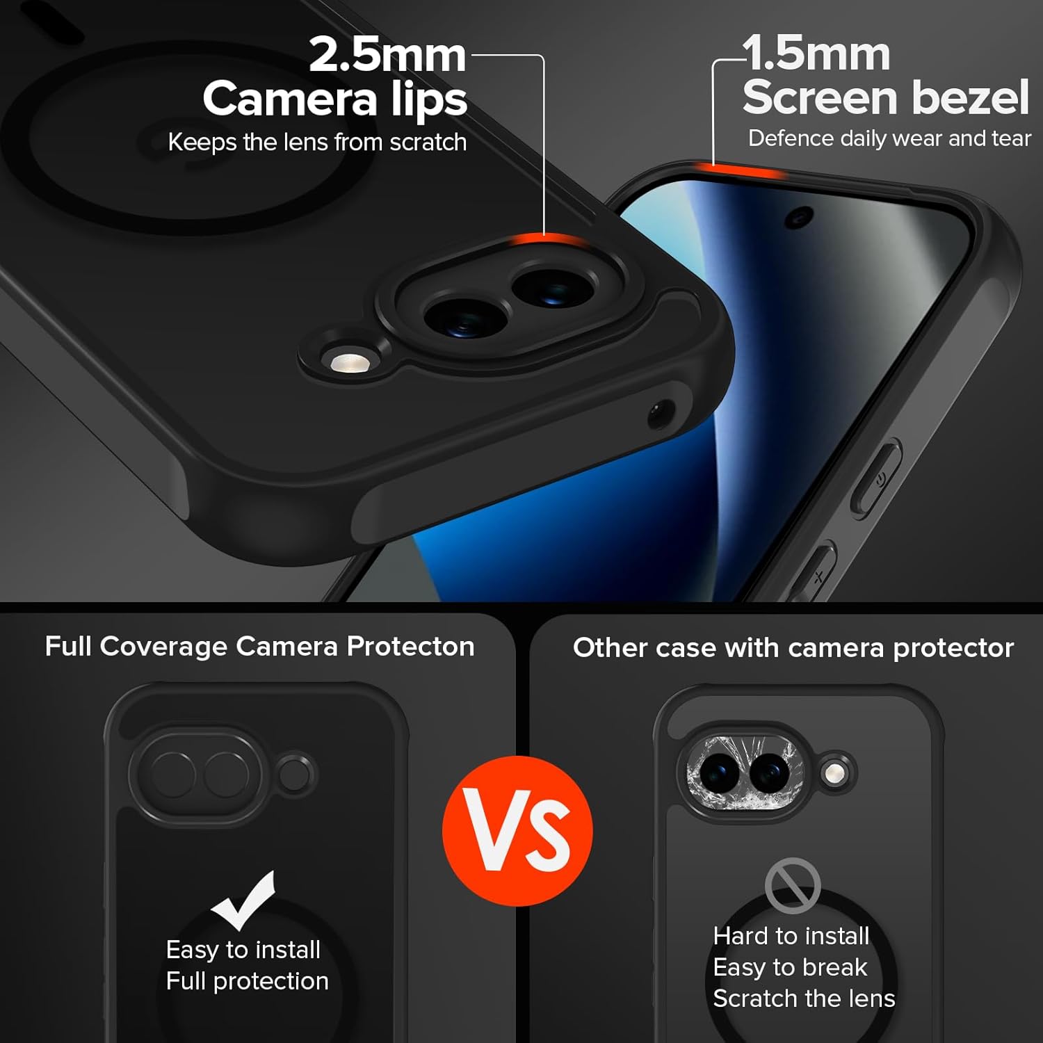 Thumbnail 4 de ivoler 3-in-1 Magnetic Case for Google Pixel 10a with 2 Pack Screen Protectors – Military-Grade Protection
