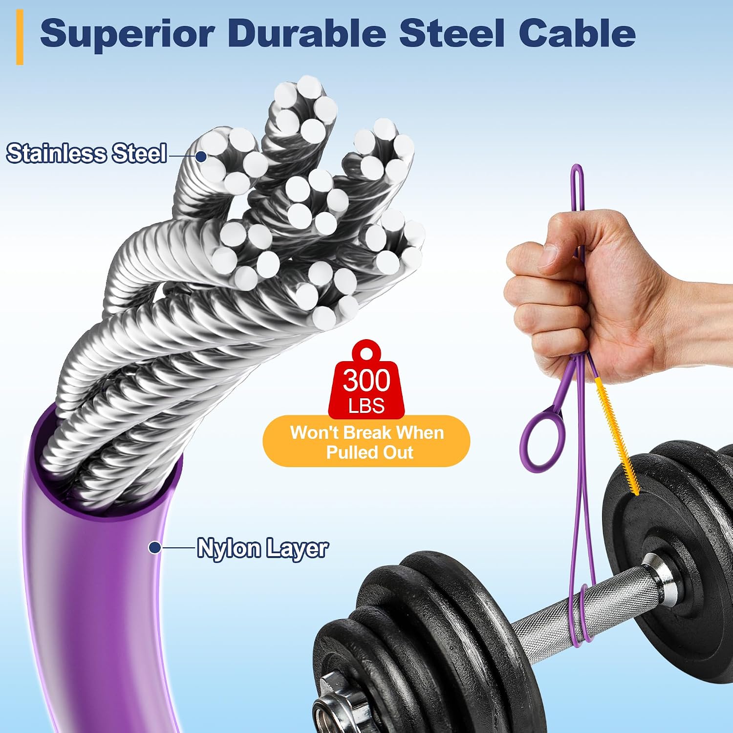 Detalle 2 de Drainsoon RMHS35-5P 35-Inch Drain Snake, Reusable 5-Pack with 270-Bristle Head