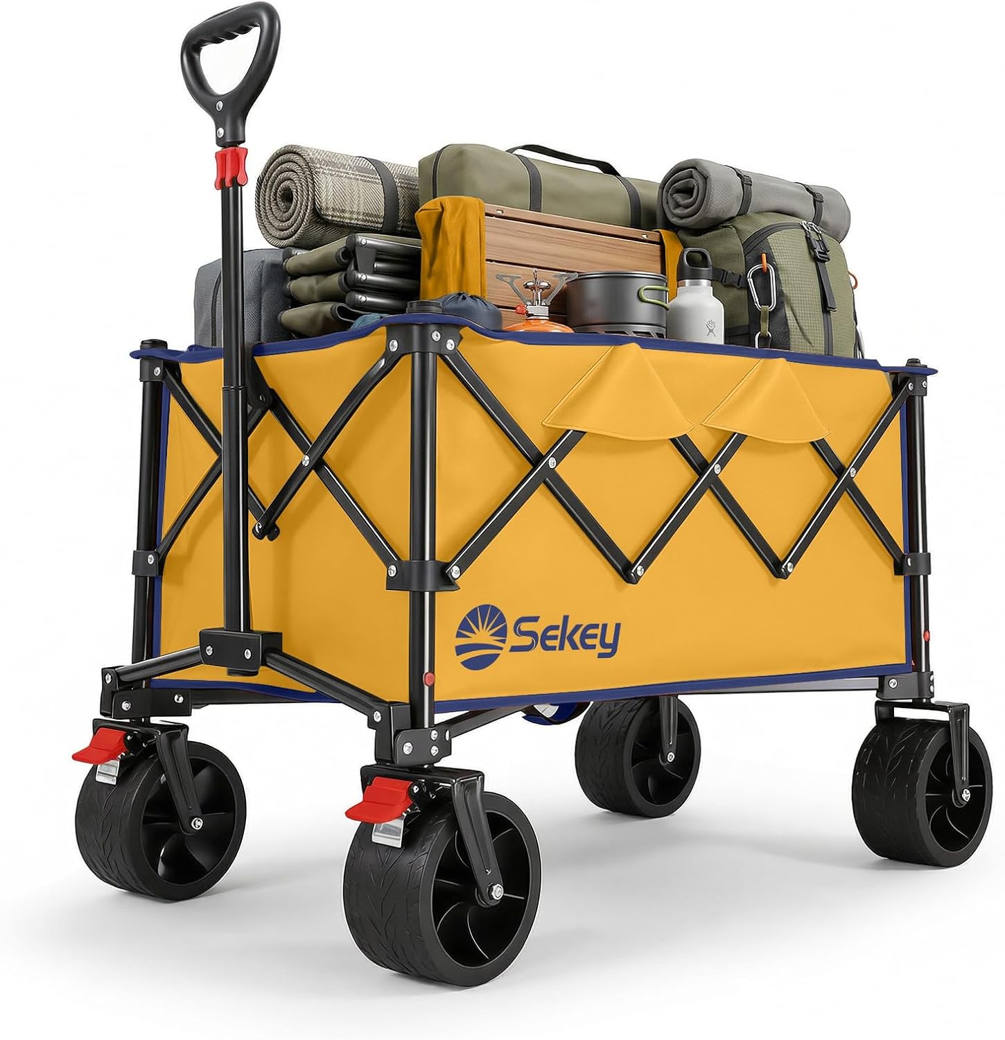 Sekey Carrello Pieghevole XXL 135L SE4031: carrello portacarichi leggero, robusto e facile da montare