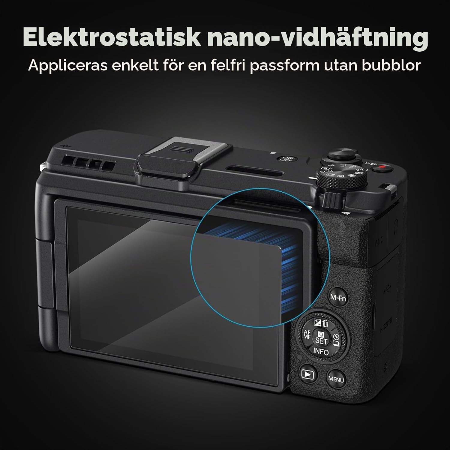 Detalle de SMALLRIG 5804 skärmskydd i härdat glas, 3-pack för Fujifilm X-T30 och X-S10