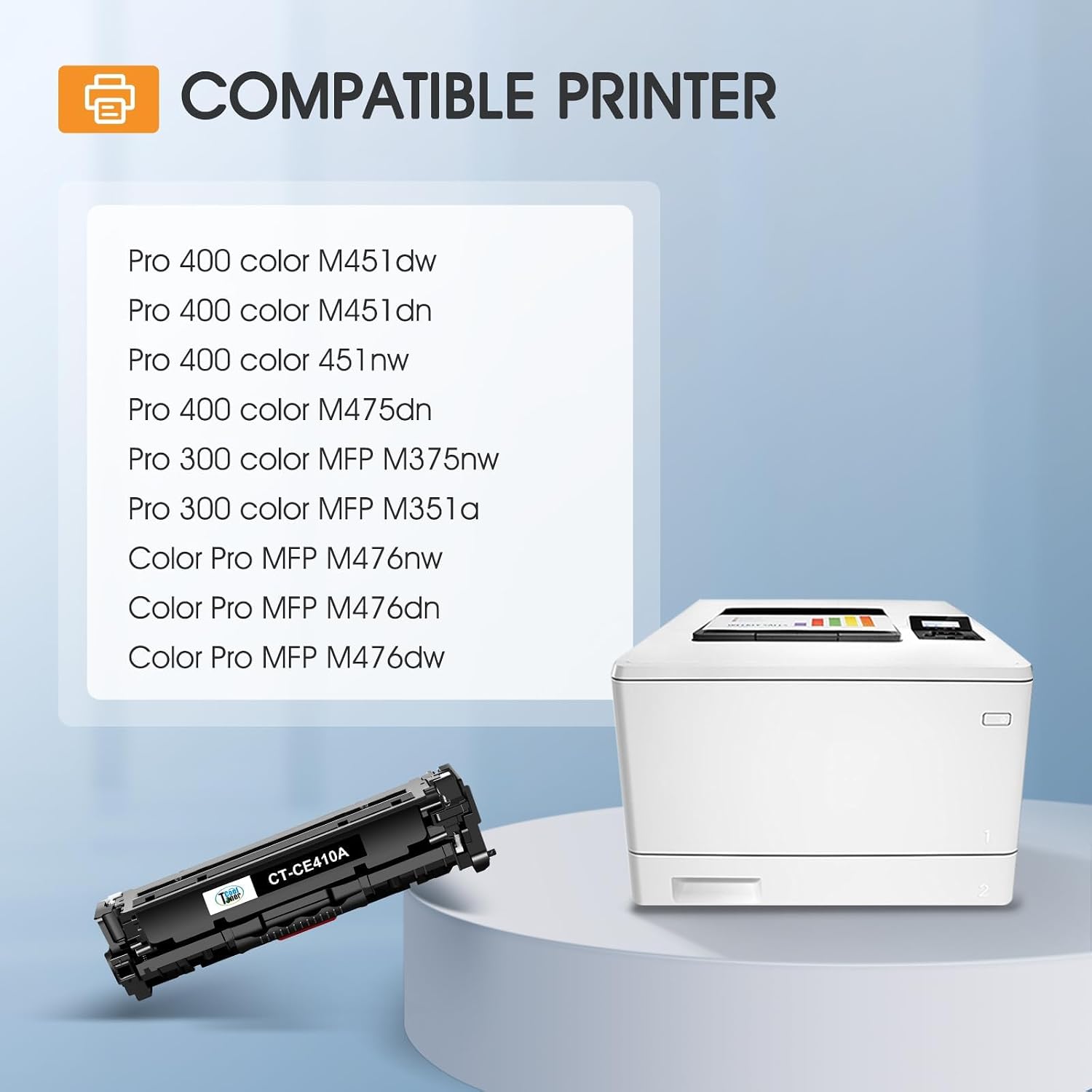 Detalle de Cool Toner 305A Toner Cartridge 4-Pack for HP LaserJet Pro Color Printers