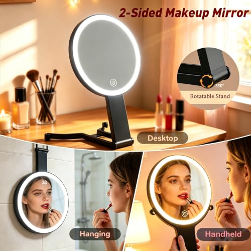 Detalle de Junyaoxuan Double-Sided Magnifying Mirror 10x