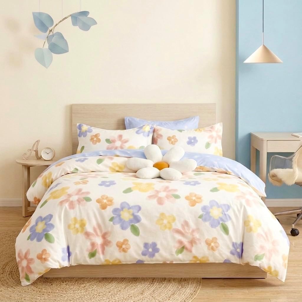 Detalle 2 de MiniSteps BC00X Twin Duvet Cover Set, 100% Cotton, Zipper Closure