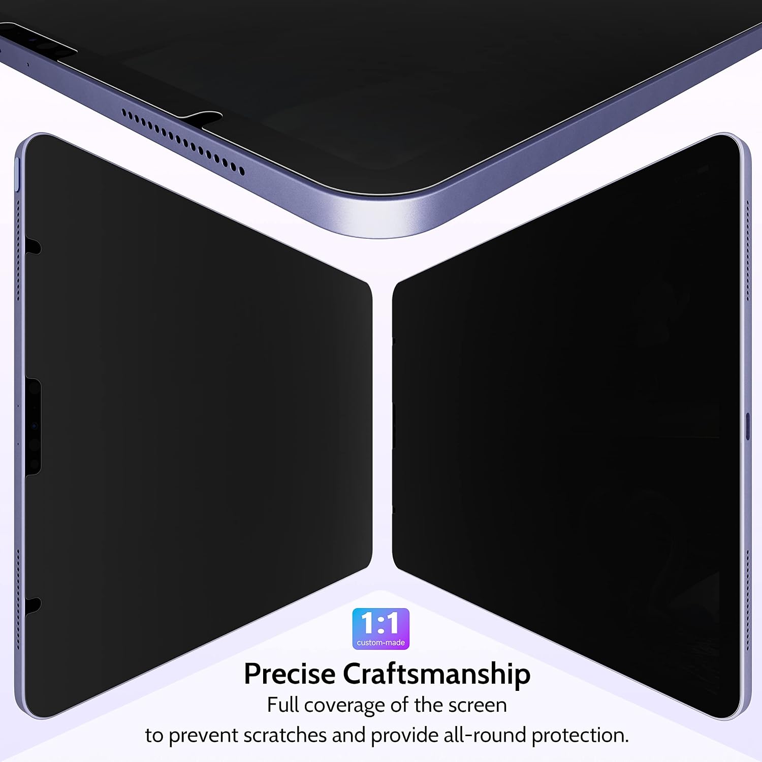 Detalle 2 de Peslv pet-fk-ipad10th Privacy Screen Protector, Matte PET, Anti-Glare