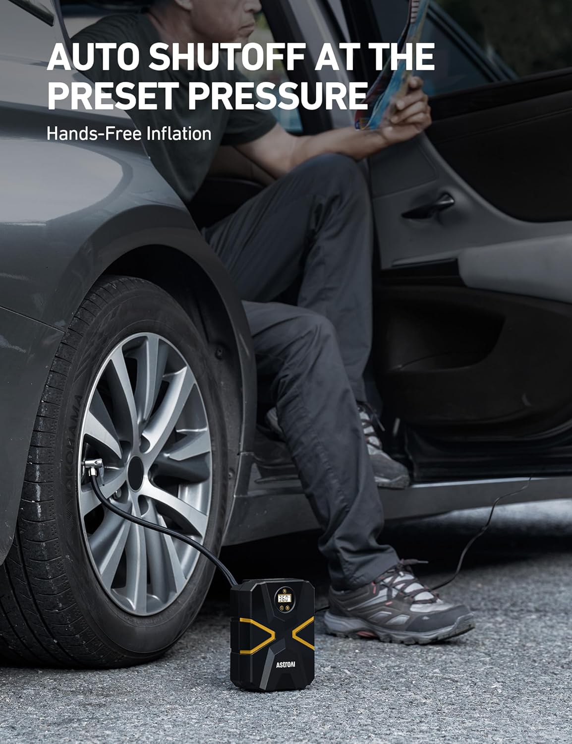 Thumbnail 5 de AstroAI S1 Portable Tire Inflator 150 PSI