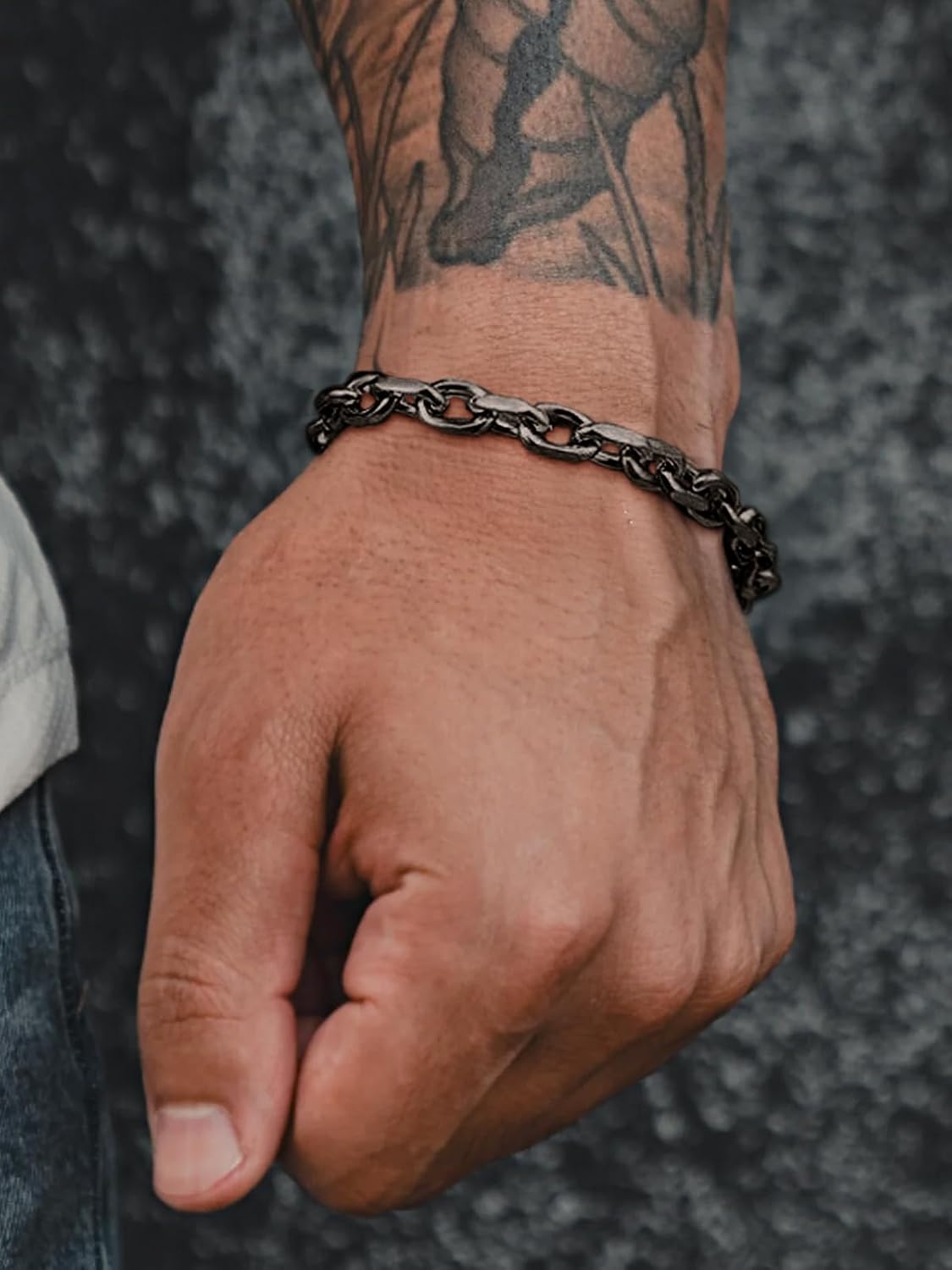 Detalle 2 de ChainsHouse Bracelet Argent 21 cm 12 mm
