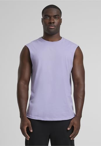 Detalle de Urban Classics Open Edge: Maglietta da Uomo senza Maniche in Cotone, Fascino Sportivo e Comfortevole