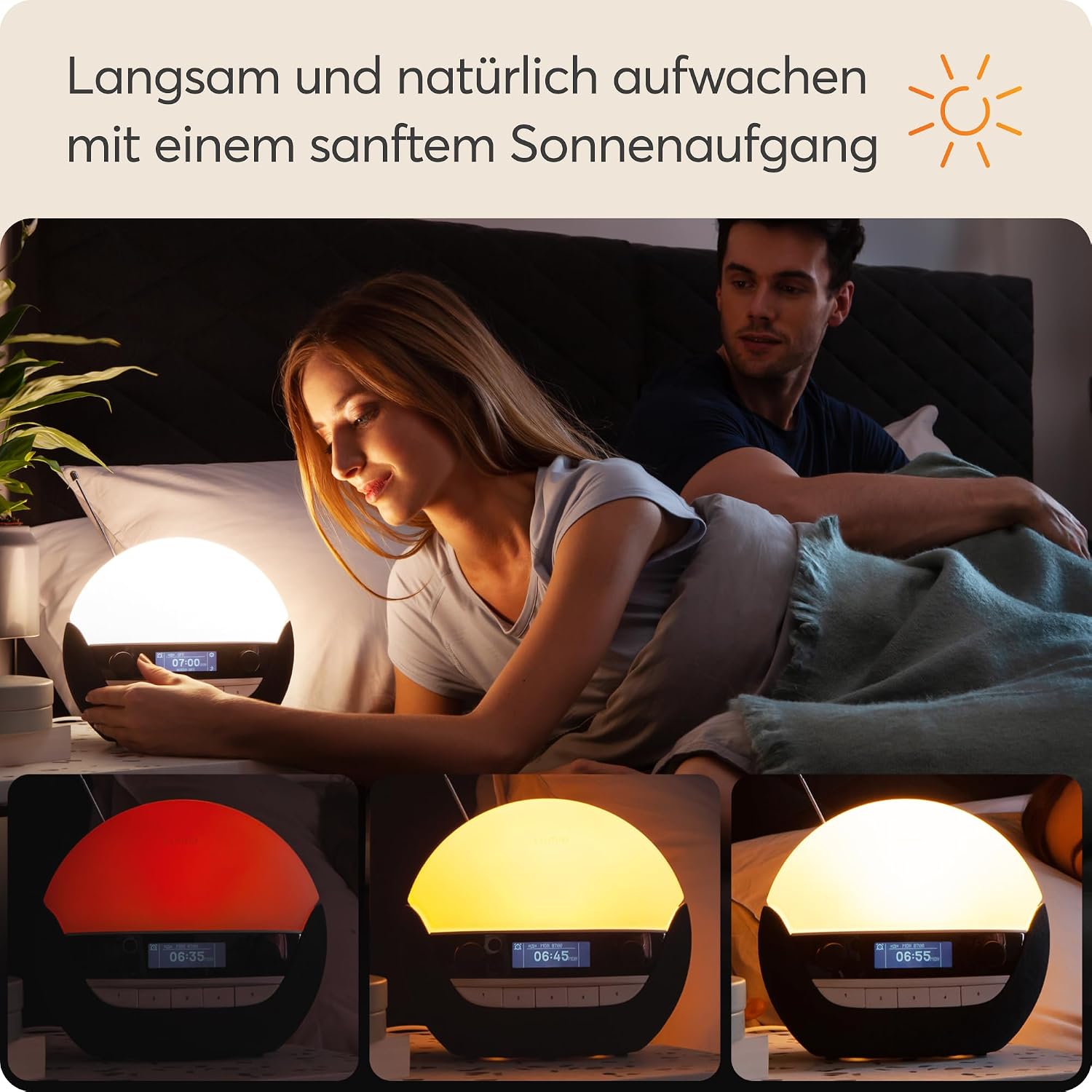 Thumbnail 2 de Lumie Bodyclock Luxe 750DAB Lichtwecker mit DAB-Radio, Bluetooth-Lautsprecher & wenig Blaulicht