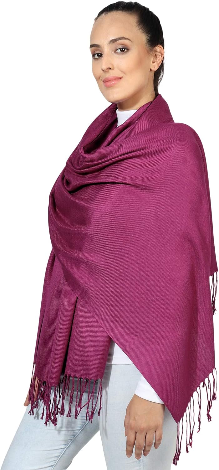 Thumbnail 1 de World of Shawls Super Soft Pashmina Shawl Scarf Wrap