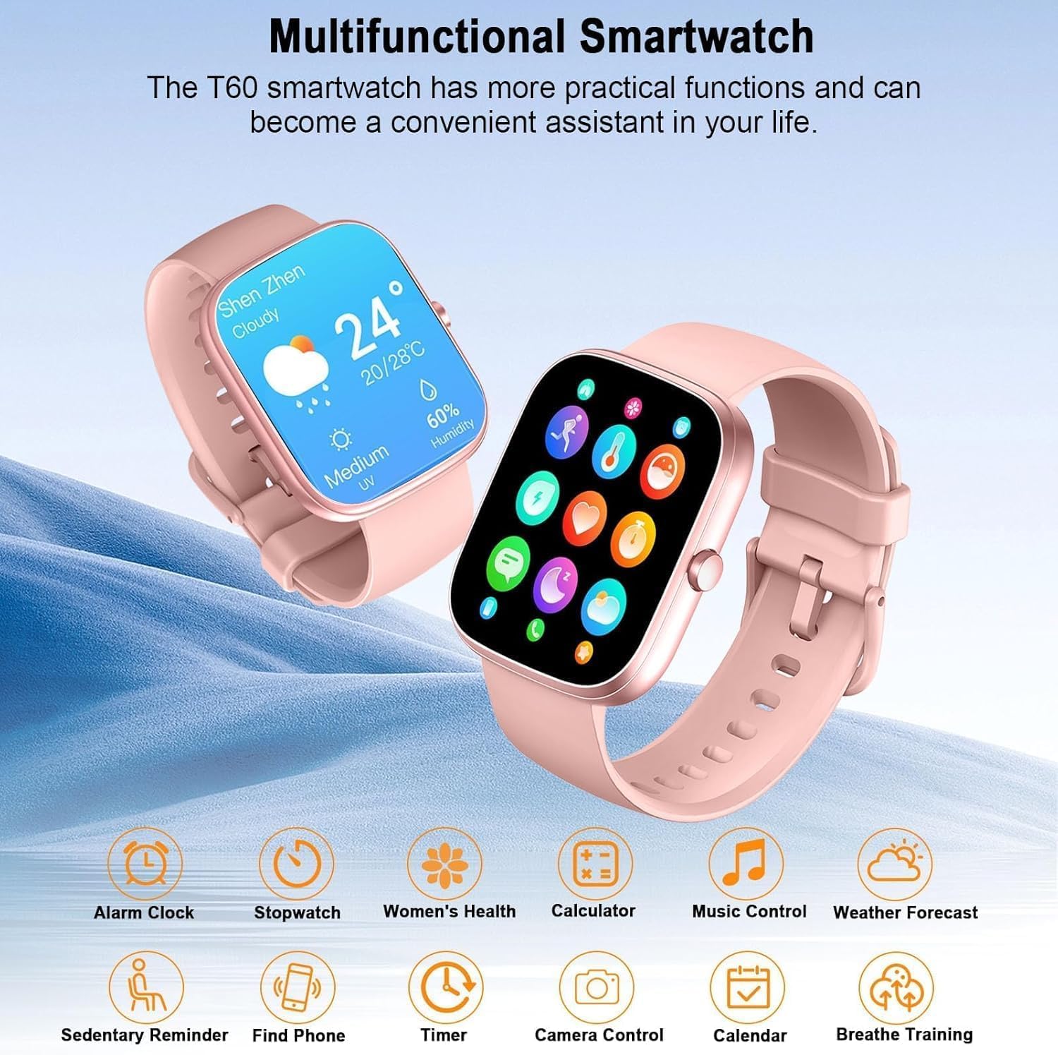 Thumbnail 3 de uaue Smart Watch for Women (2026) with Bluetooth 5.4 call features, 1.91" HD display, IP68