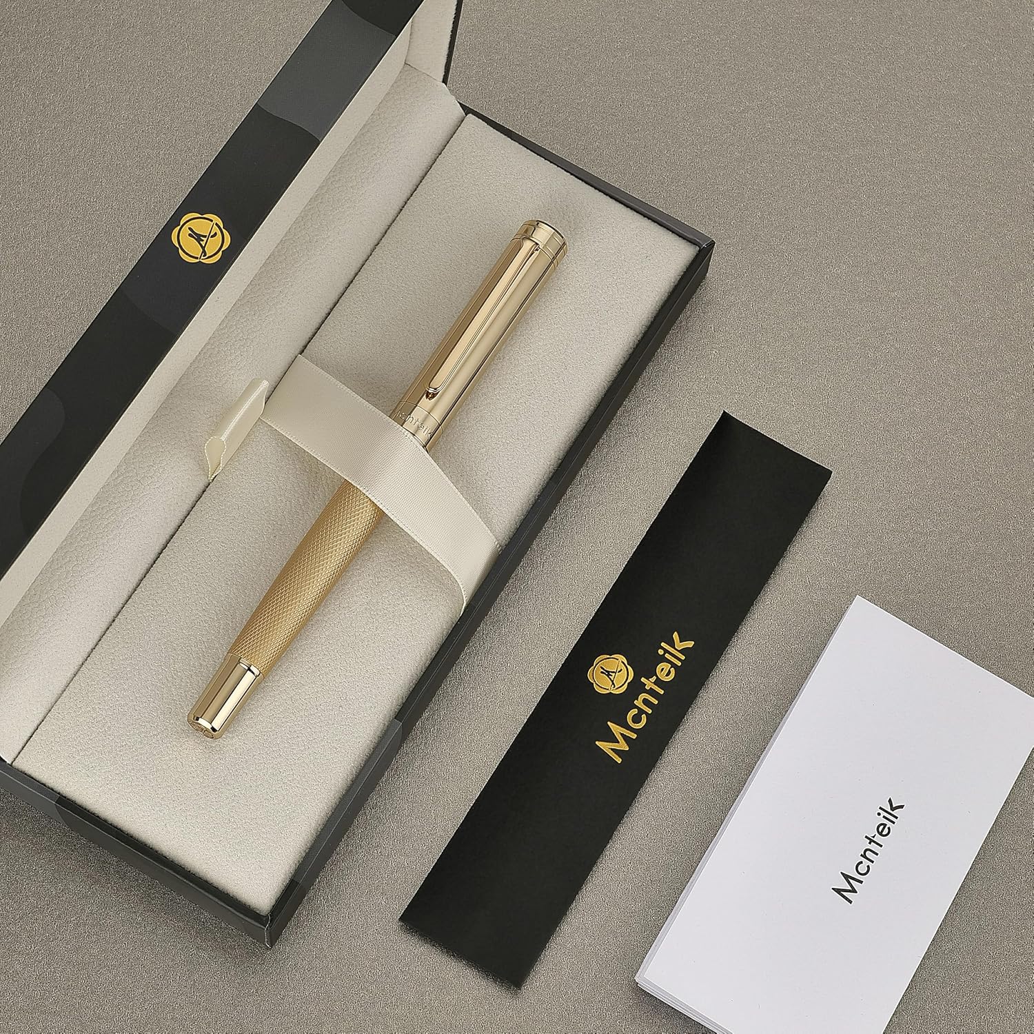 Detalle de MCNTEIK Rollerball Pen 24K Gold Finish