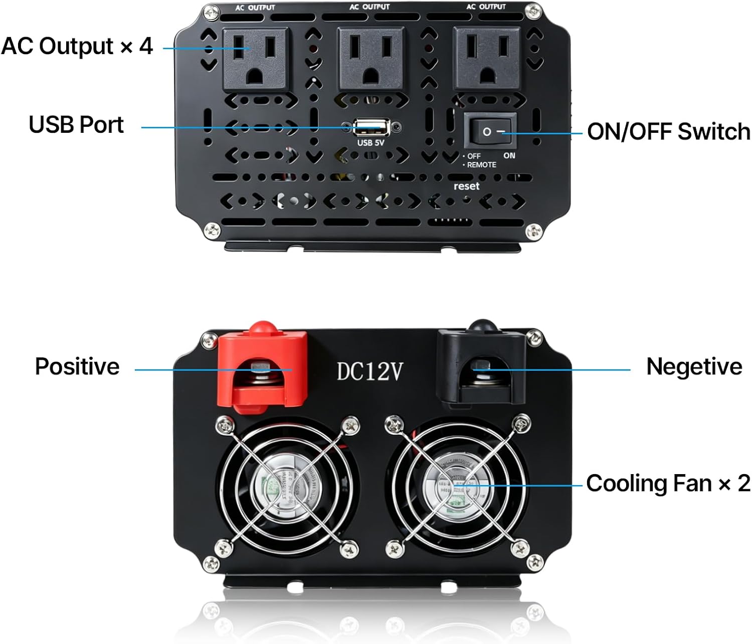 Detalle de SUNIVORA Power Inverter 4000W