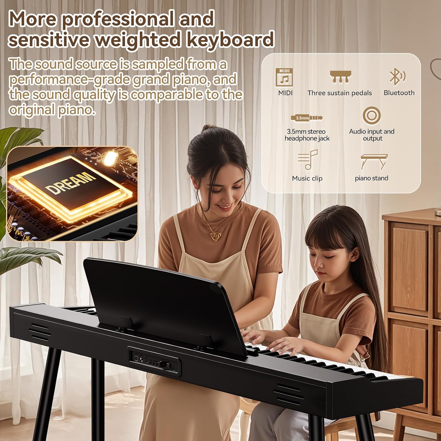 Detalle 1 de TERENCE 88-Key Digital Piano