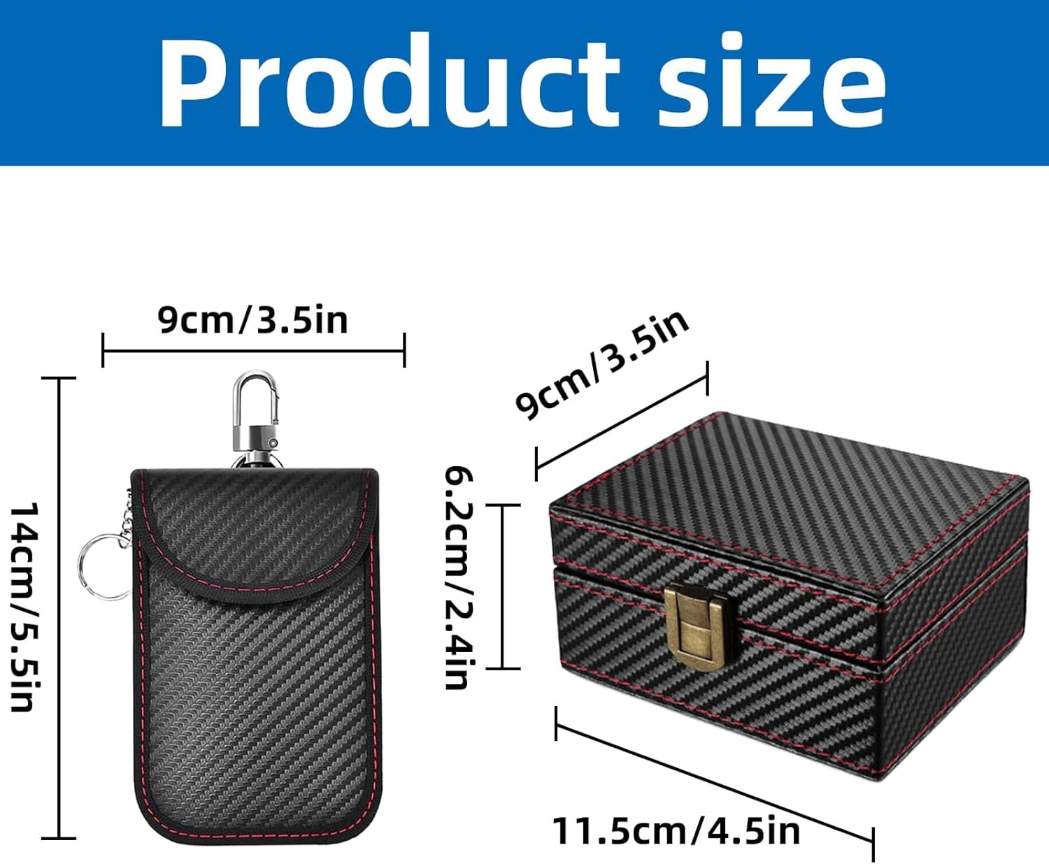 Detalle de Faraday car key signal blocker box 11.5cm