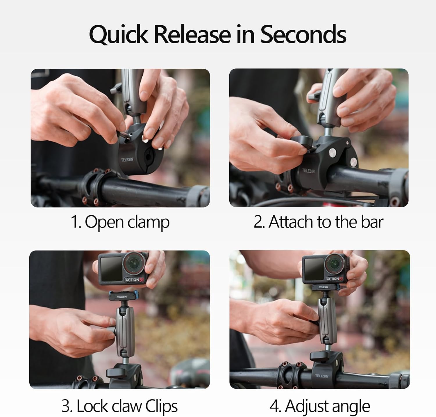 Thumbnail 5 de AuyKoo Quick Release Clamp Mount for DJI Osmo