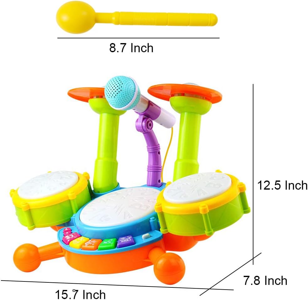 Thumbnail 6 de Kids Drum Kit by Fajiabao — Bright Early Music Toy for 1–2 Year Olds