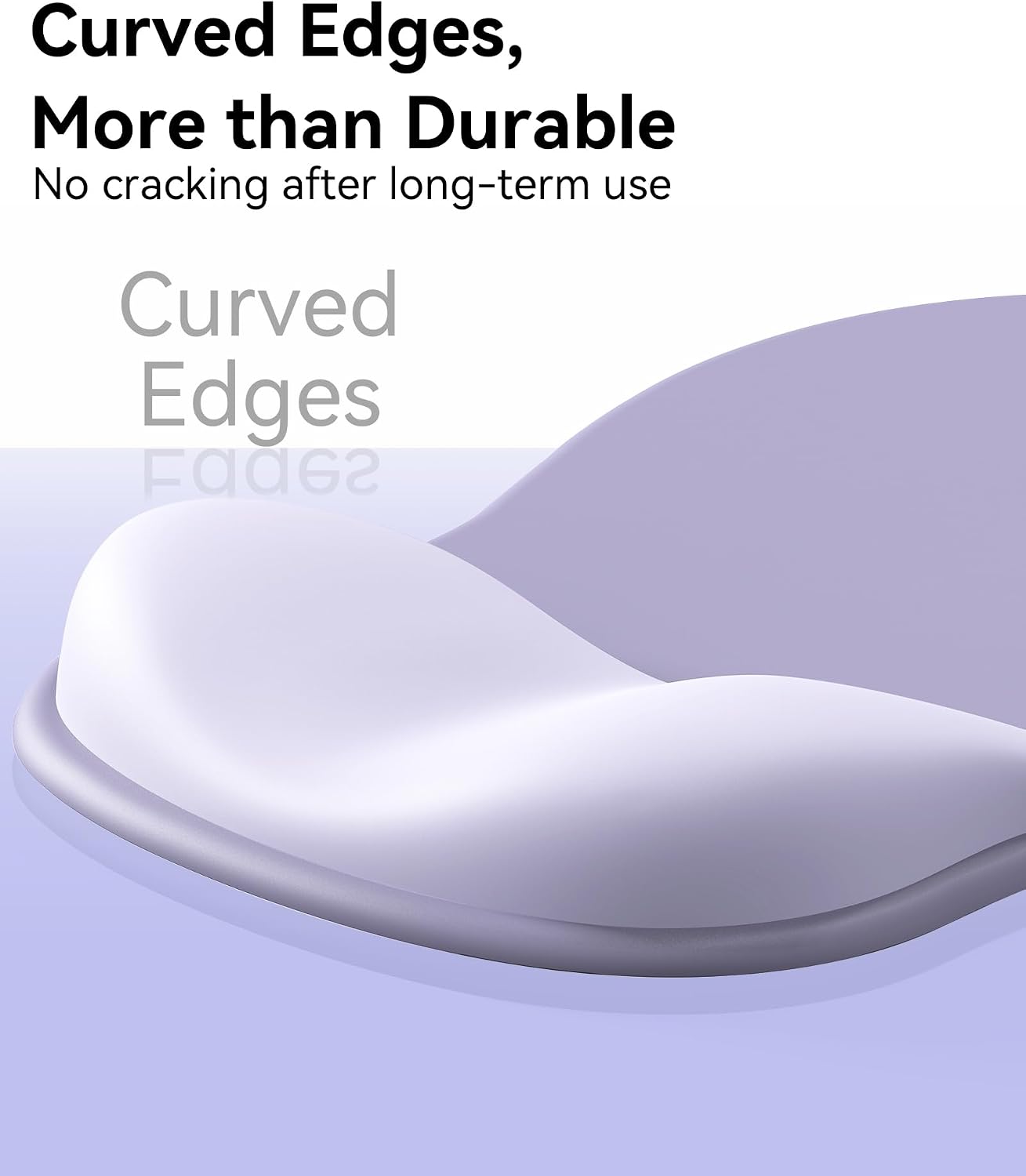 Detalle de Giecy Mouse Pad with Gel Wrist Rest (Purple) — ergonomic wrist support for office and home