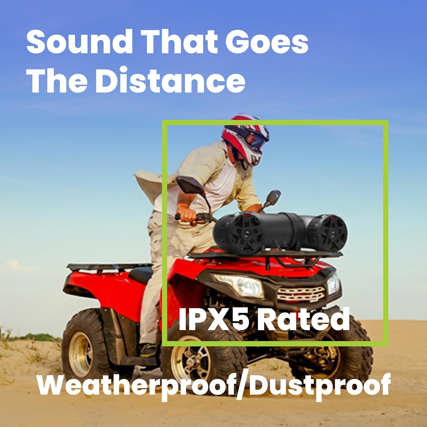 Thumbnail 4 de BOSS Audio Systems ATV6.5B ATV/UTV Weatherproof Sound System (6.5" Speakers, Built-In Amplifier, Bluetooth)