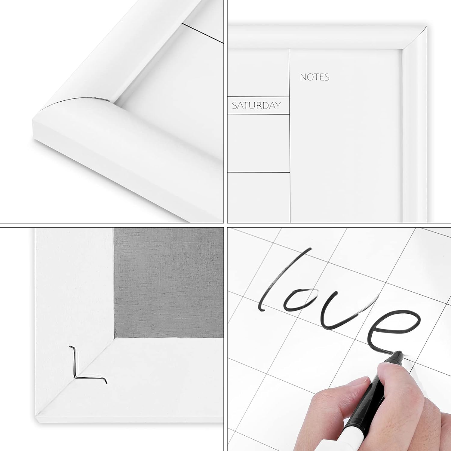 Detalle 2 de Dry erase monthly calendar board, 30 x 40 cm
