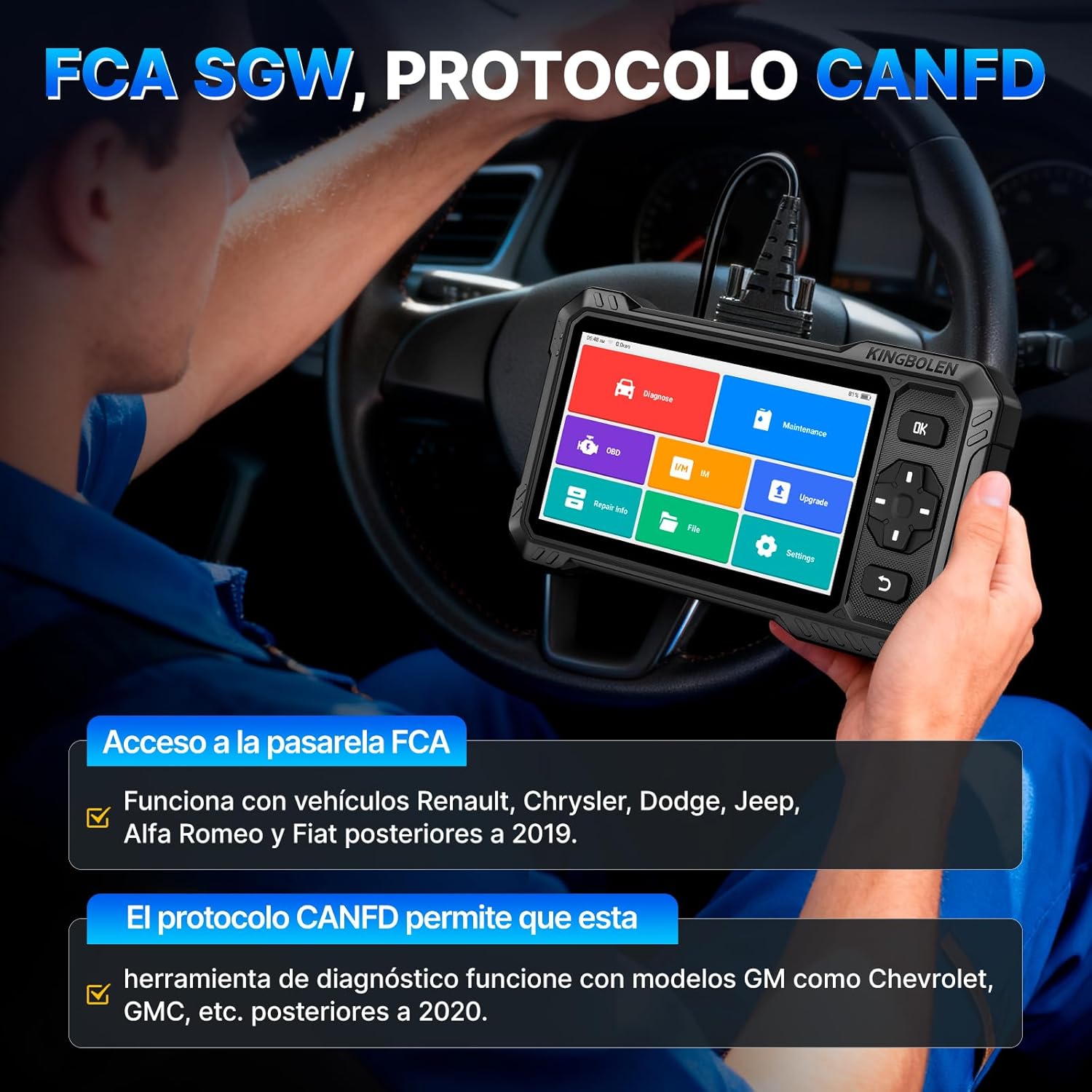 Thumbnail 6 de KINGBOLEN S6 Elite OBD2 Multimarca