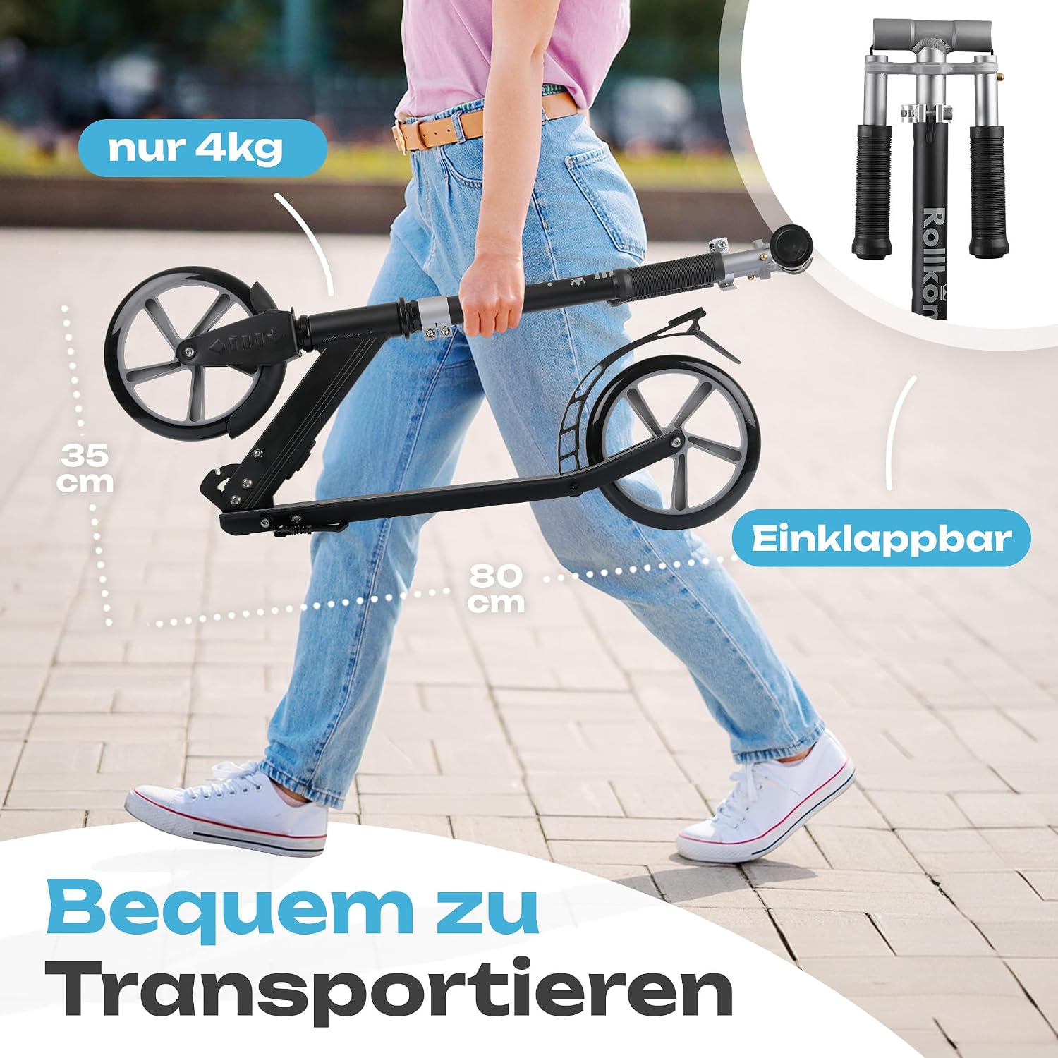 Detalle 2 de Rollkönig Scooter für Kinder ab 5 Jahren