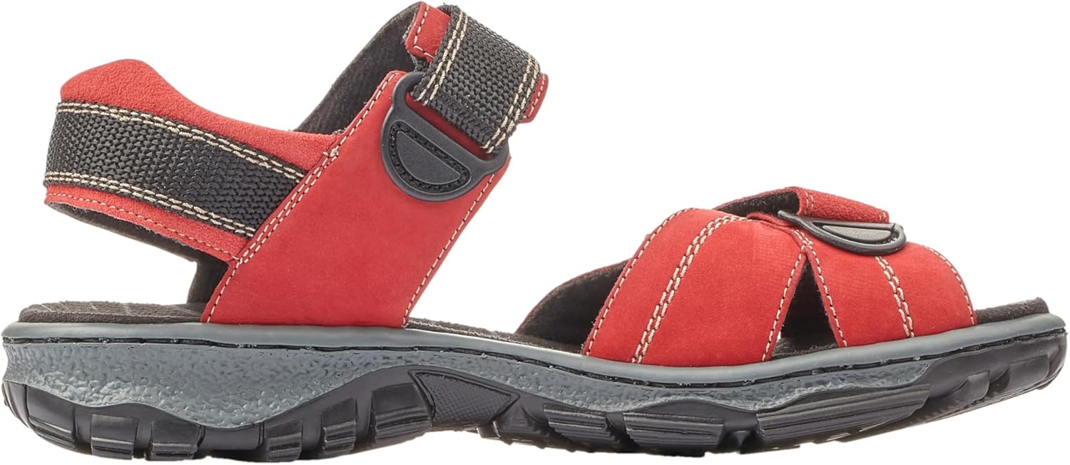 Thumbnail 3 de Rieker Damen Klassische Sandalen 68851 aus echtem Leder – flexible Anflechter-Machart